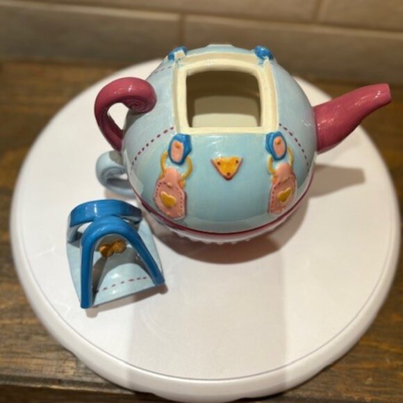 Ceramic 3 Piece Teapot Shaped like a HANDBAG !! - Picture 8 of 10